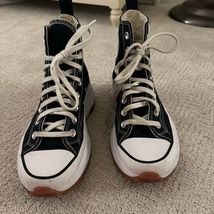 Platform black high tops